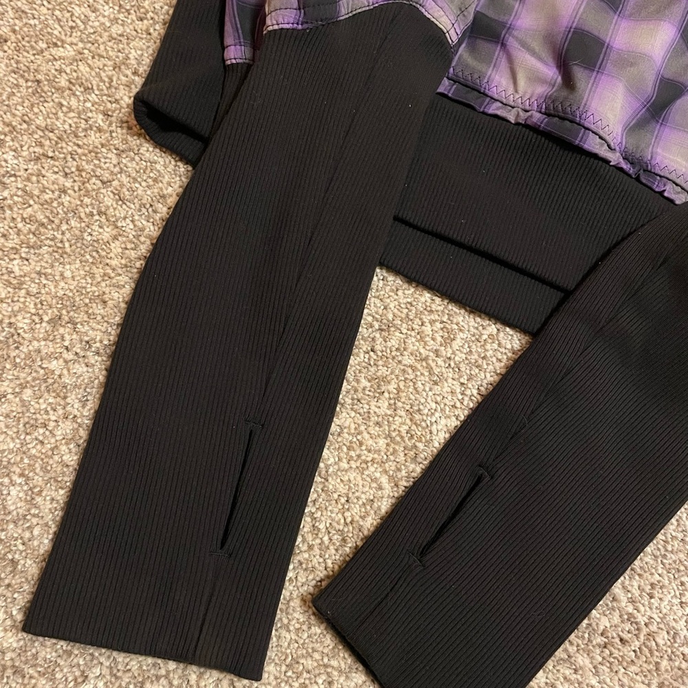 Y2K Lululemon Run Reflection Cropped Plaid Jacket. - Picture 6 of 8